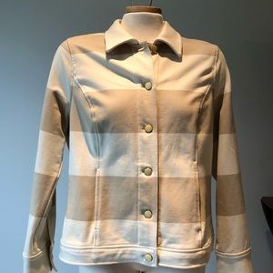 Isaac Mizrahi Live striped jacket EUC